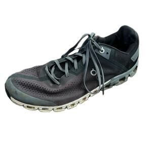 On Cloudflow Low Mens Gray Green Mesh Running Athletic Sneakers Shoes Size 10